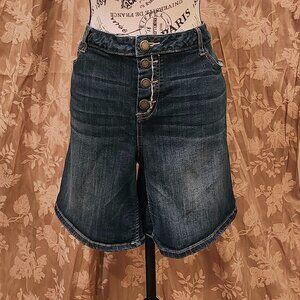 Simply Vera Vera Wang Mid Rise Denim Shorts, Size 16, Used